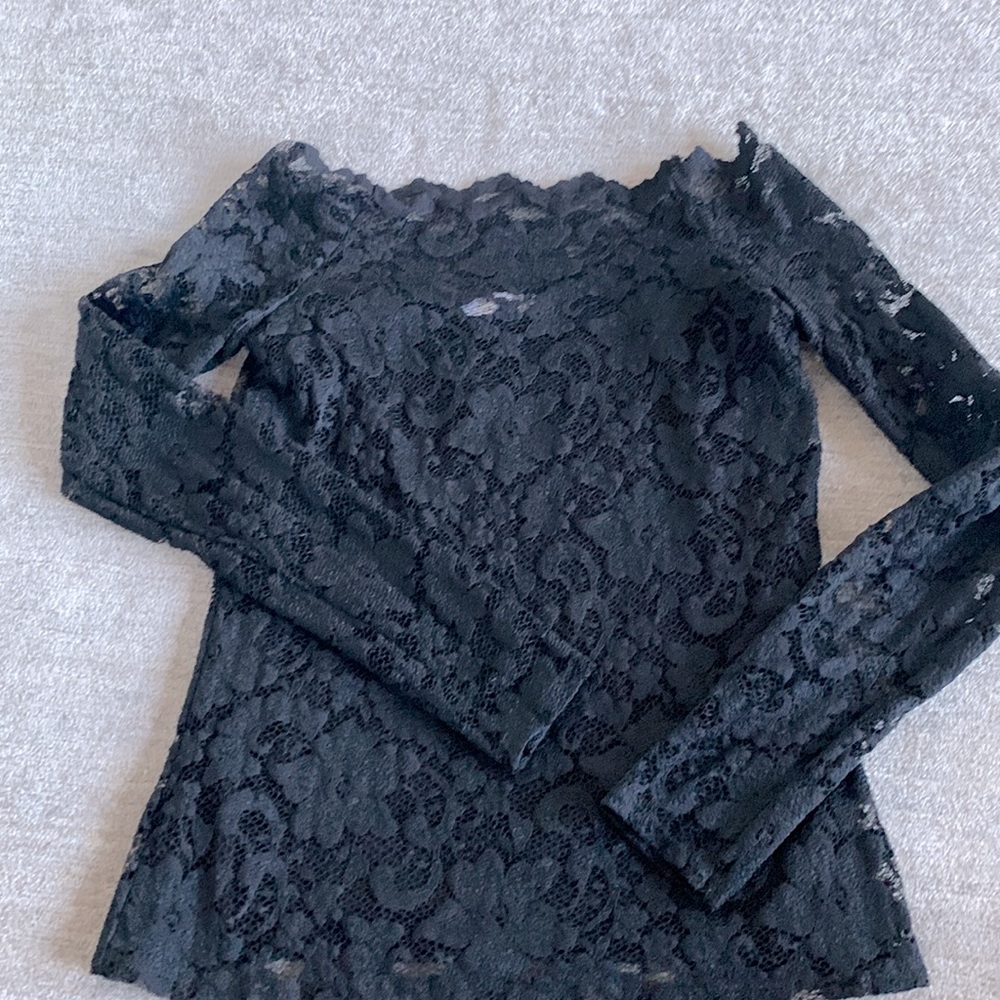 Bailey 44 black lace top size xs
